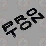 🚗 ORIGINAL SIZE PROTON WORDING LOGO / EMBLEM with Tape (NOT A COVER) – Fits X50 NEW eMAS 7 eMAS 5