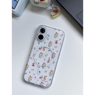 Bunny bunny used for iPhone16promax15 phone case 141217 Magnetic absorption
