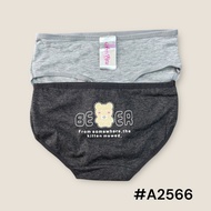 A2566 Teenager Women's Underwear Low Waist Beare Bear Print Cotton Fabric 22-32 Inches