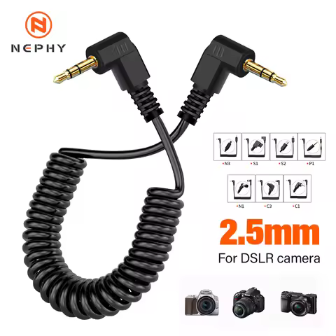 High quality 2.5mm Remote Shutter Release Cable Connecting Cord C1 C3 N1 N3 S2 P1 For Canon Nikon So