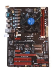 เมนบอร์ด พร้อม cpu i7-2600 i5-3470+ซิ้งพัดลม+Mainboard Biostar TP75 (LGA1155) DDR3 มี +ฝาหลัง สินค้า