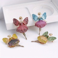 Refinement Ballet Girl Dance Angel Brooch Corsage for Women Personality Sweet Atmosphere Brooch Pin