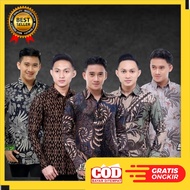 KEMEJA National Batik //Men's Long-Sleeved Batik Shirt | Men's Long Batik | Batik Clothes