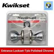 Kwikset Entrance Lockset TYLO US 26 Polished Chrome Keyed Entry Certified Security Door Knob