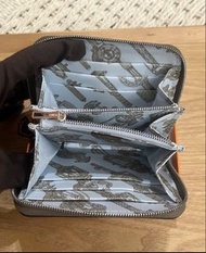 Silk 'In Compact wallet Etoupe