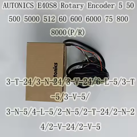 AUTONICS E40S8 Rotary Encoder 5 50 500 5000 512 60 600 6000 75 800 8000(P/R)3-T-24/3-N-24/3-V-24/6-L