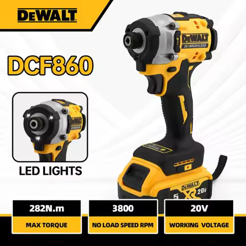 Dewalt DCF860 Cordless Brushless Electric Screwdriver Impact Function 20V Battery 282N.m Brushless E