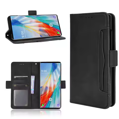 Multi-function Case For TCL 30 XL 30z 30E 30V 20L Plus 20B 20XE 20R 20Y 20E 10 Retro Leather 5 Cards