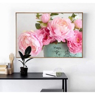 Canvas print 60x90 Peony with frame