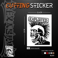 Cutting Sticker The Exploited Skull | The Exploited Skull Cutting Sticker