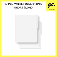 GC 10pcs White Folder for Files and Documents 14pts