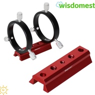 WISDOMEST Finder Scope Mount, Quick-release Aluminum Guide Scope Base, Universal 1/4 Hole 7mm Throug