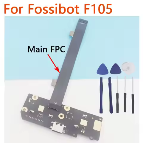 New Original Fossibot F105 USB Board Base Charging Port Board With Main FPC Cable flex FPC For Fossi
