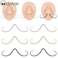 BP Bodyace 1 PC Mustache Shape Septum Ring Stainless Steel Nose Piercing 14/16G Black Nose Ring