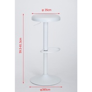 Chair bar stool steel size 35x35x81 cm.