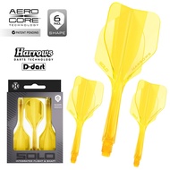 HARROWS Darts Flight - SOLO No6 Shape Integrated Flights & Shafts