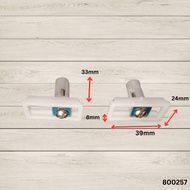 2pcs Toilet Seats Fitting PP Fasteners Kits Toilet Seat Hinges Replacement Part with Mounting Screws