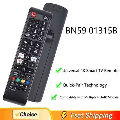 BN59 01315B For Samsung Remote Control Compatible with UE43RU7100 UE49RU7100 UE50RU7100 UE55RU7100 U