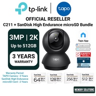 TP Link Tapo Camera C211 3MP 2K Bundle