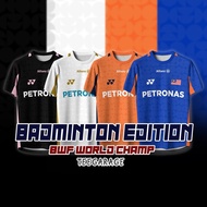 Malaysia Badminton Shirt (2025 BWF Champion) Summer Outdoor Short sleeved T-shirt