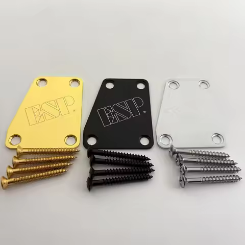 Electric Guitar Neck Plate For E S P Guitar Silver