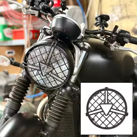 For Triumph Bonneville T100 T120 Motorcycle Accessories Headlight Protector Headlight Grille Mesh Pr