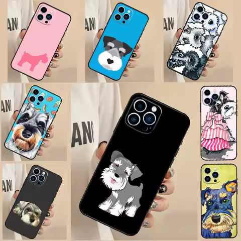 Miniature Schnauzer dog art For Huawei Nova 5T 9 10 SE 7i 8i 11i 12i Y73 Y90 Y70 Y72 Y61 Y91 P60 Pro