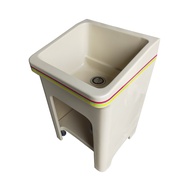 [特價]【Abis】日式防水防潮FRP玻璃纖維單槽小型55CM洗衣槽-2入