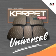 Premium PVC Leather Carpet 2 Rows Super Premium PVC Car Carpet