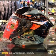 KYT TTR JET LED BLACK GREY HELMET