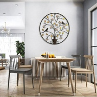 Brown Tree of Life Wall Art Hanging Metal Iron Crystal Sculpture Garden Big Home Decor for Indoors O