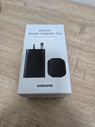 全新Samsung 三星 65W快充旅行充電器 (三頭充) EP-T6530NBEGGB