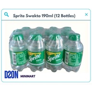 ☀ ✓ COCA-COLA SPRITE Swakto 190 ml X 12 bottles