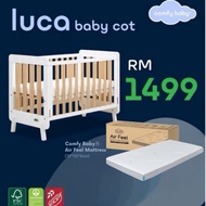 Comfy Baby 5 in 1 Luca Cot include (Air Feel Mattress 70 x 130cm x 8cm)
