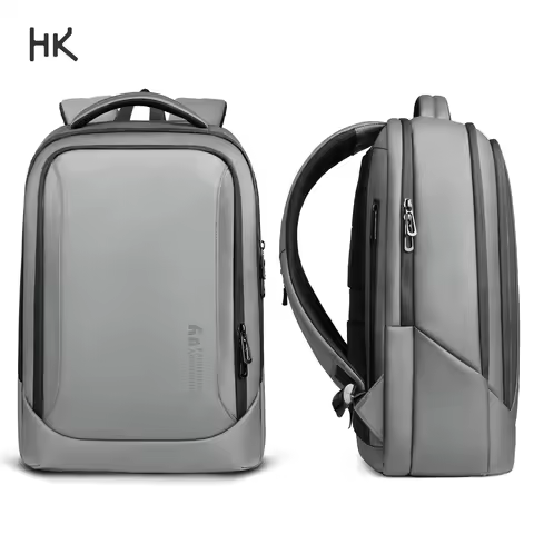 HK Multifunctional Men‘s Backpack Business Laptop Work Backpacks with USB Large Capacity Travel Back