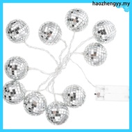 Decor Home Mirror Fairy Lights LED Glitter Christmas Decoration Hanging Disco haozhengyy