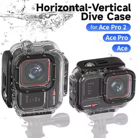 60M Waterproof Dive Case For Insta 360 Ace/Ace Pro/Ace Pro 2 Anti-Scratch Protective Housing Shell S