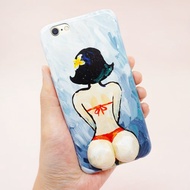 手繪大屁屁比堅尼mm手機殼 性感小物搞笑生日礼物禮物 聖誕禮物
