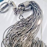 美品帶盒 CELINE 銀光金屬流蘇 包包掛飾 包扣 掛件 鎖匙扣鑰匙圈