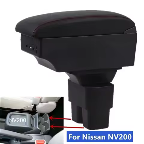For Nissan NV200 Armrest box For Nissan NV200 Car Armrest Central Storage box Interior Retrofit with