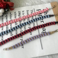 Macrame編織蝴蝶結手機背帶/斜背帶/脖掛/手腕掛繩 贈掛片