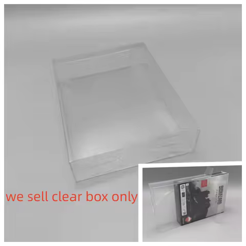 1 transparent case, transparent protective case for Switch 2/Resident Evil Requiem, storage display 