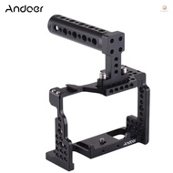 Andoer Camera Cage + Top Handle Kit Video Film Movie Making Stabilizer Aluminum Alloy with Cold Shoe