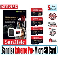 Sandisk Extreme Pro | Sandisk Extreme Micro SD Card | 32GB |64GB | 128GB | 256GB | 512GB 100% Authen