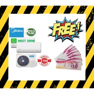 FREE $100 NTUC VOUCHER - MIDEA R32 MULTI-SPLIT INVERTER SYTEM 2 AIRCON + FREE 72 MONTH WARRANTY + FR