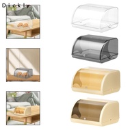 [Dickly] Bread Storage Bread Bin Holder Bread Bin with Roll Lid Bread Keeper Bread Box for Sundries 
