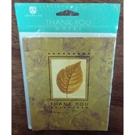 Memory Lane 'Thank You' Cards 8 Pcs (with Envelopes)