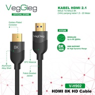 VEGGIEG HDMI Cable 2.1 8K 1m, 1.5m, 3m, 5m, 10m