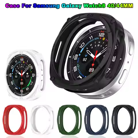 Silicone Case Cover For Samsung Galaxy Watch 8 40mm 44mm 46mm TPU Hollow Protective Case Galaxy Watc