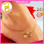 Korean Gold Anklet Cop 916 Korean Gold Anklet Bangkok Gold Anklet 916 Gold Anklet